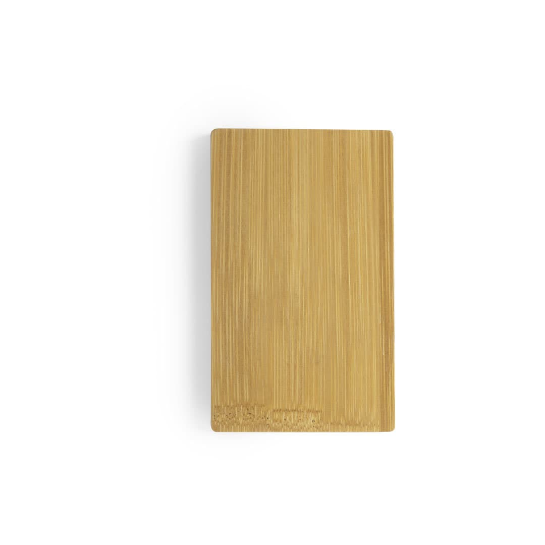 A bamboo-patterned power bank in a rectangular shape. The product features a logo on its surface. Nipax Power Bank - Image 1
