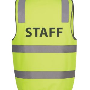 JB's Hv (D+N) Safety Vest Print Staff Lime