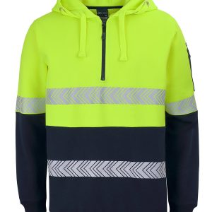 JB's Hv (D+N) 1/2 Zip Segmented Tape Hoodie