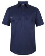 JB's S/S 150 G Stretch Close Front Work Shirt