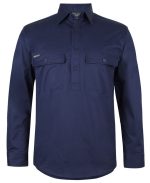 JB's L/S 150 G Stretch Close Front Work Shirt