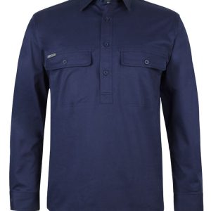 JB's L/S 150 G Stretch Close Front Work Shirt