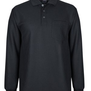 Podium L/S Waffle Pocket Polo
