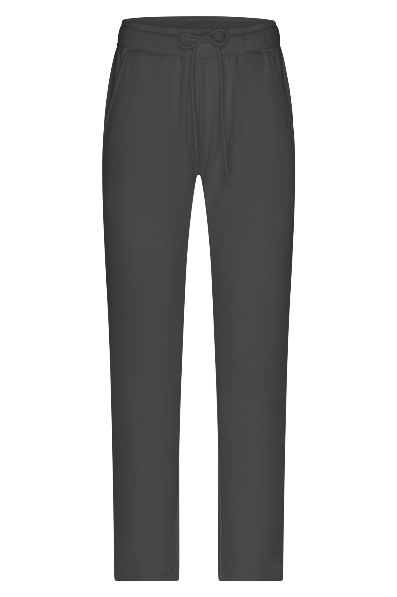 A pair of grey lounge pants with a drawstring waist, featuring a soft fabric and straight leg design. Ladies Lounge Pants - Image 1