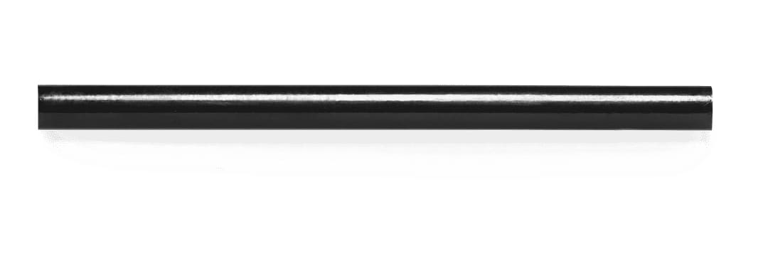 A grey-lead pencil in a sleek black finish with a glossy surface, featuring a branding logo. Carpintero Pencil - Image 1