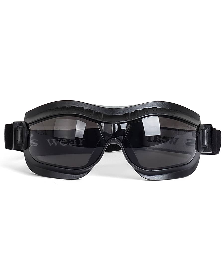 A pair of black safety goggles with a sleek design and adjustable straps. JB's Sealer Spec (12 Pk) - Image 1