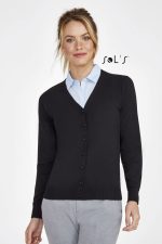 Cardigan V Neck women's GOLDEN KNITTED CARDIGAN