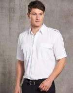 Unisex epaulette shirt ,short sleeve.