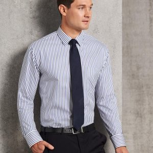 Men's Sateen Stripe L/S Shirt