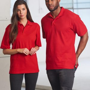 Unisex poly/cotton pique S/L
