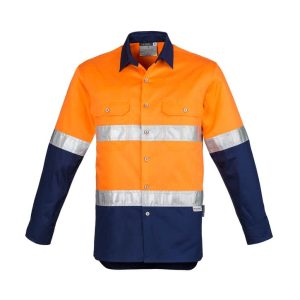 Mens Industrial Long Sleeve Shirt - Hoop Taped