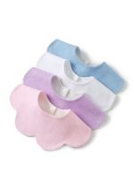 100% organic cotton interlock baby star bib 200gsm