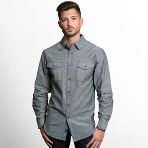 Long Sleeve Chambray Shirt
