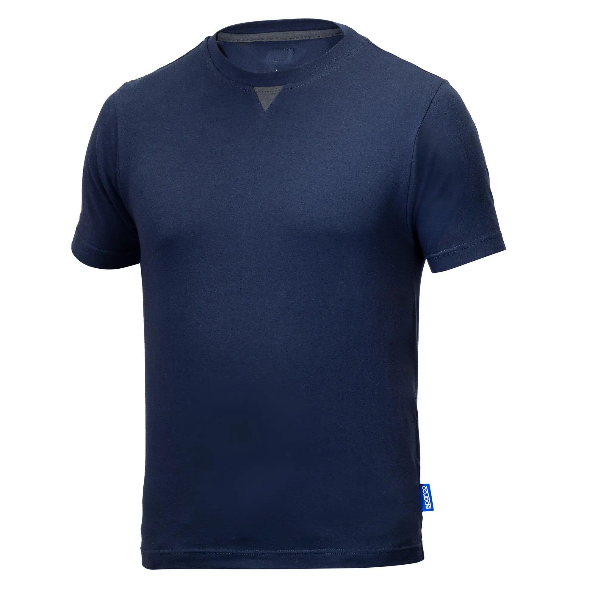 A navy blue T-shirt with short sleeves, featuring a logo on the side. Grit Lincoln T-Shirt - Image 1