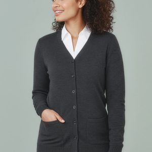 Womens Button Front Knit Cardigan