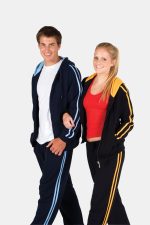 Mens Unbrushed Stripe Sleeve Hoodie