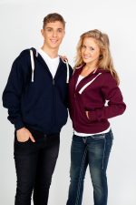 Womens/Junior Heavy Zip Fleece Hoodie