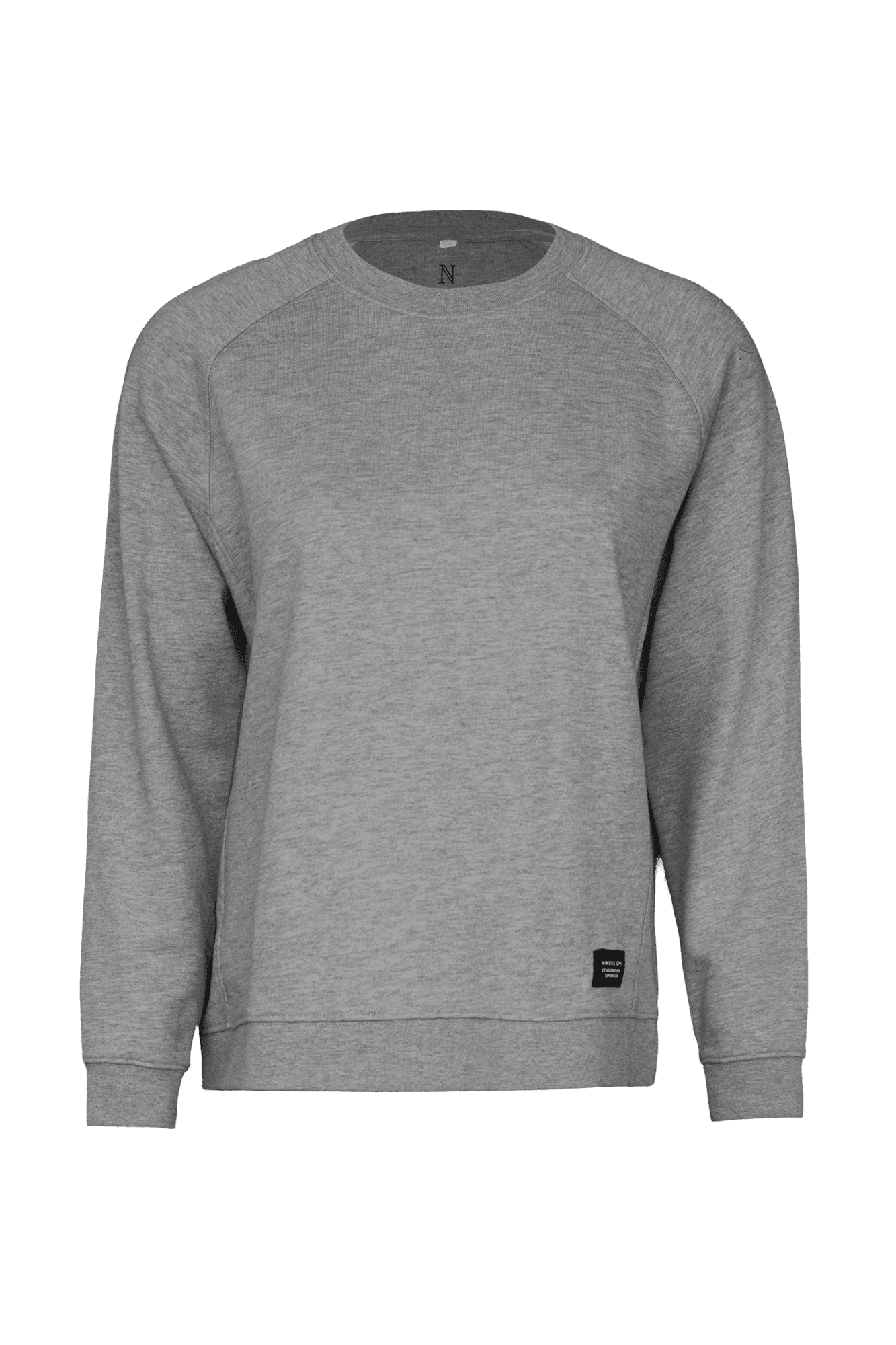 A grey sweatshirt with a relaxed fit, featuring contrasting sleeves and a small logo. Georgetown Women Sweatshirt - Image 1