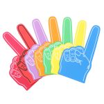 EVA Foam Supporters Hand