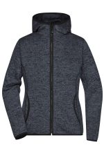Ladies Knitted Fleece Hoodie