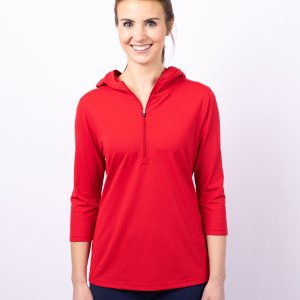 Ladies Virtue Eco Pique Half Zip