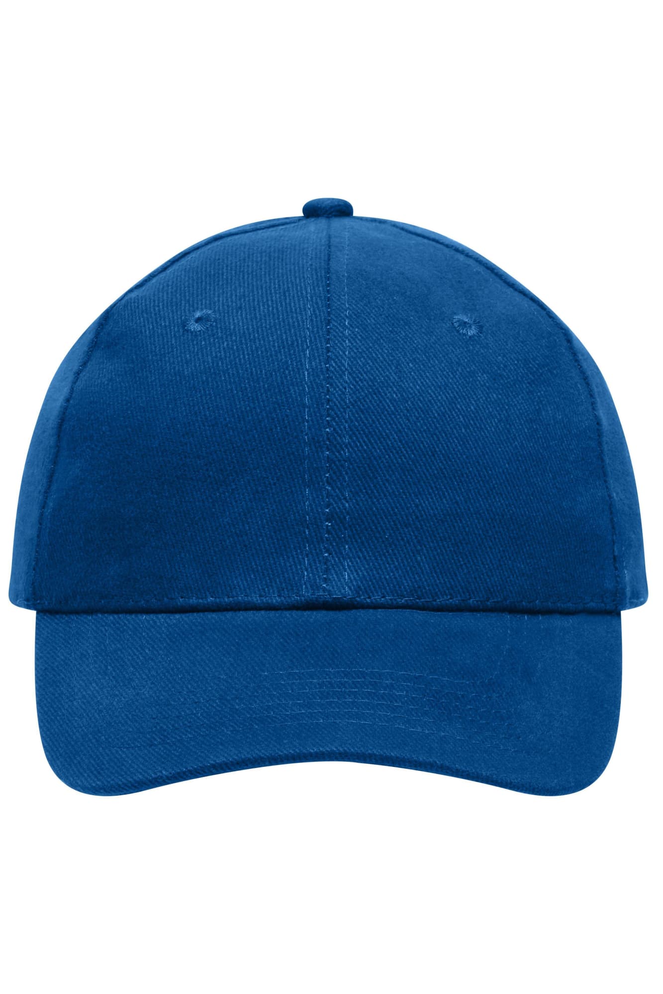 A blue 6-panel cap made of heavy cotton, featuring a logo on the front. 6 Panel Cap Heavy Cotton - Image 1