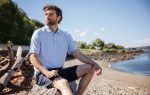 Men's Virtue Eco Pique Botanical Print Polo
