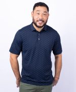 Men's Virtue Eco Pique Tile Print Polo