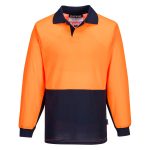Hi-Vis Cotton Comfort Contrast Class D Polo Shirt L/S