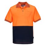 Hi-Vis Cotton Comfort Contrast Class D Polo Shirt S/S