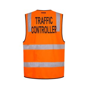 Hi-Vis Zipped Traffic Controller Vest