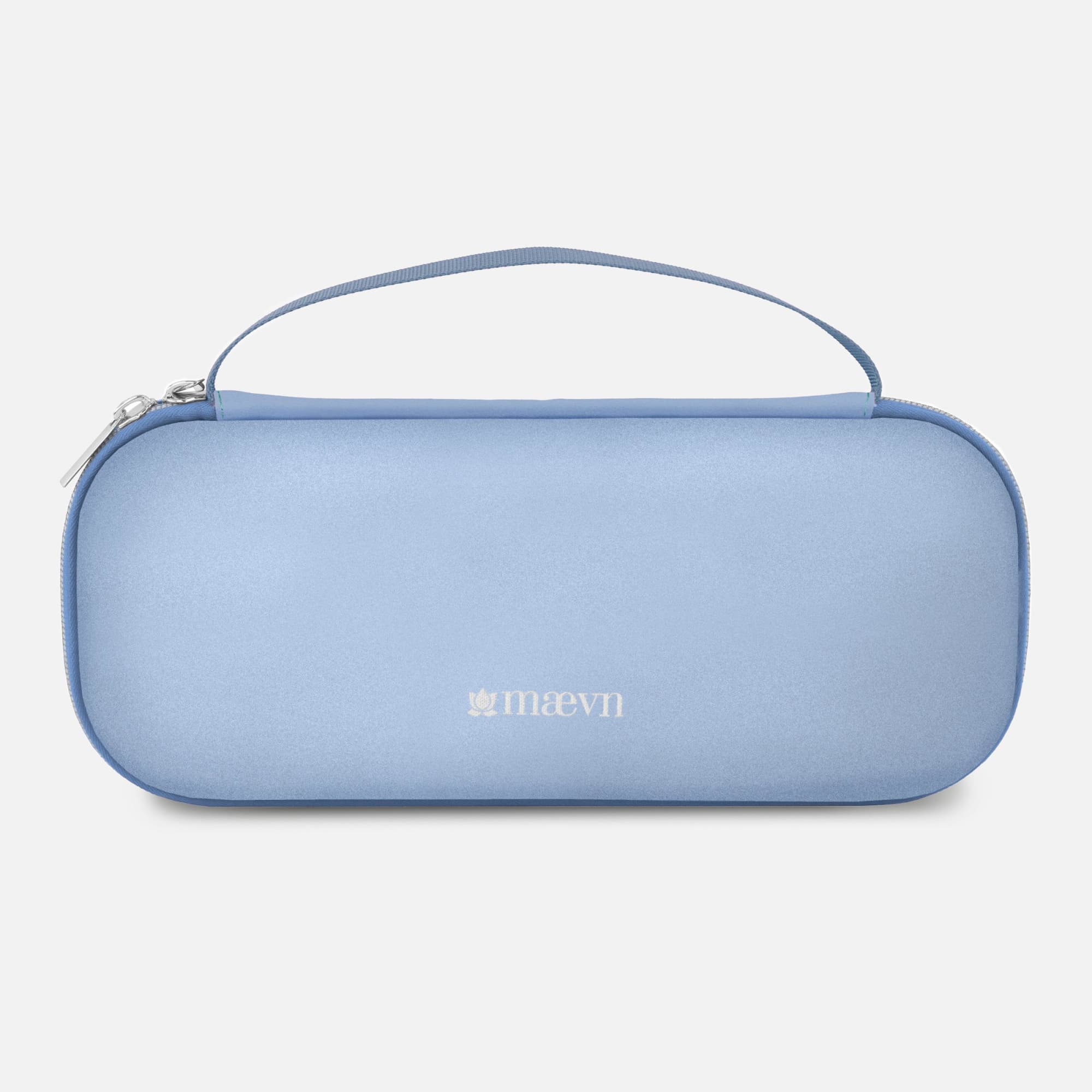 A light blue stethoscope case featuring a simple design and a handle for easy carrying. It has a logo on the front. ReadyGo Bag Stethoscope Case - Image 1