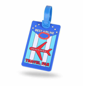 Soft PVC Promotional Travel Waterproof Luggage Tag