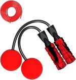 2 in 1 Cordless Indoor Jump Rope with Two Balls for Narrow Space