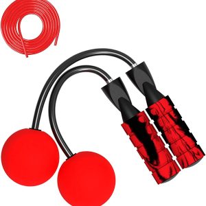 2 in 1 Cordless Indoor Jump Rope with Two Balls for Narrow Space