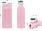 Portable Food Grade Silicone Foldable Travel Reusable Leak Proof Water Bottles