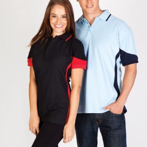 Mens Contrast Polo