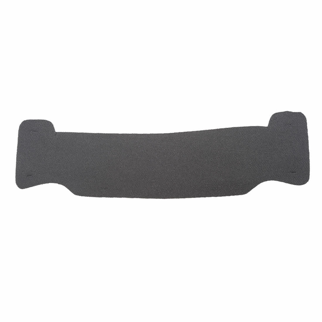 A grey helmet sweatband with contoured edges, designed for comfort and absorbency. Pack of 10 included. Replacement Helmet Sweatband (PK10) - Image 1