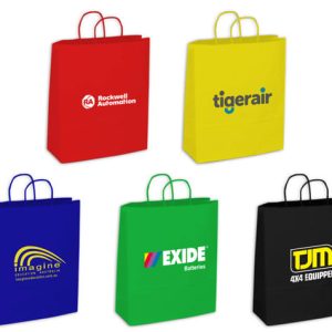 Medium Coloured Kraft Paper Bag