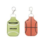 PU Leather Hand Sanitizer Holder Keychain