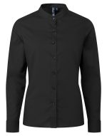 Banded Collar Grandad L-S Shirt