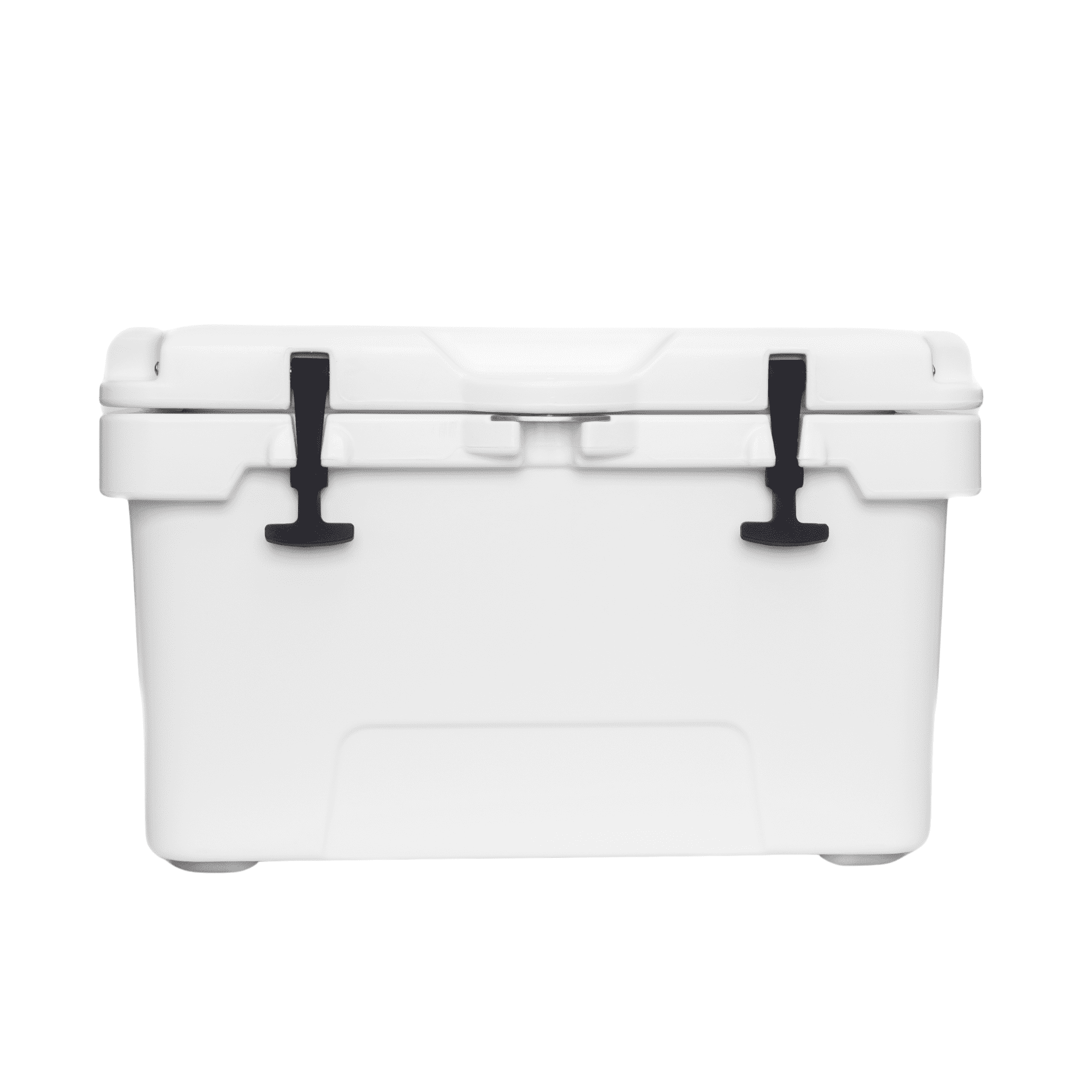 A white cooler box with black latches, featuring a sturdy design and a top lid. 31L Cooler Box - Image 1