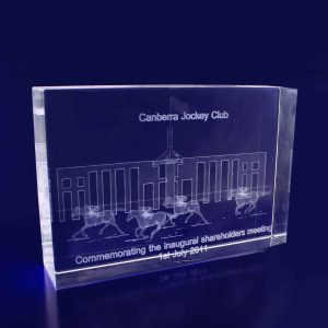 3D Crystal Rectangle Thin Medium (150mm)
