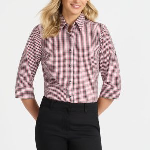 Hudson - Ladies 3/4 Sleeve Shirt