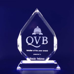 3D Crystal Spear Trophy (190mm)