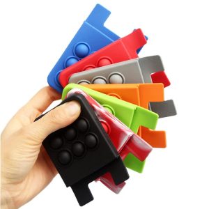 Custom Push Pop Phone Wallet