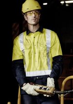 Mens Industrial Long Sleeve Shirt - Shoulder Taped