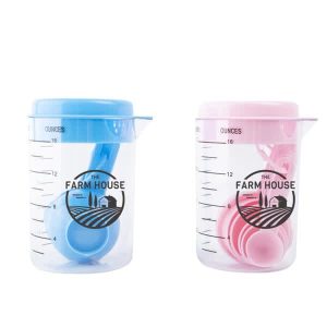 7 Pcs Plastic Measuring Cups And Spoons Set