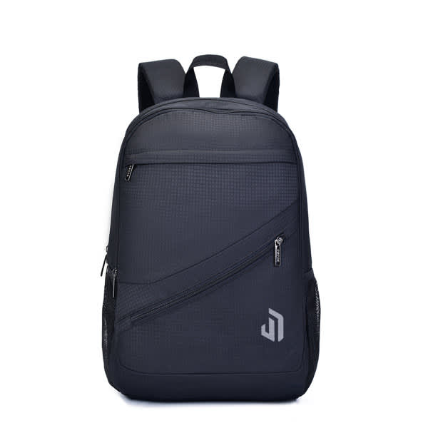 A multifunctional black business travel backpack with a sleek design, featuring multiple zippers and a logo. Multifunctional Business Travel Backpack - Image 1