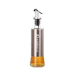 11 oz. Stainless Steel Glass Oil Bottle